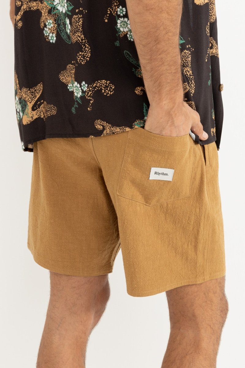 Textured Linen Jam - Short HommeShortsRhythm
