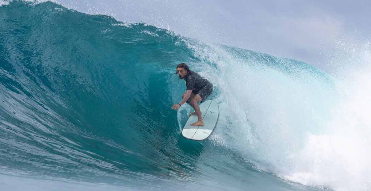 Planche De Surf Torq ACT Prepreg V+ 7'4" - Mini Malibu Rouge - Volume + - Neuf