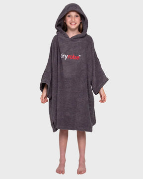 Towel Robe Organic - Poncho Coton Organic Enfant GrisPonchosDryrobe