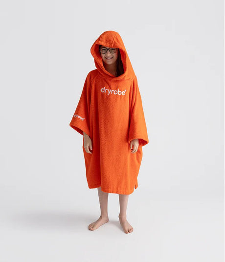 Towel Robe Organic - Poncho Coton Organic Enfant OrangePonchosDryrobe