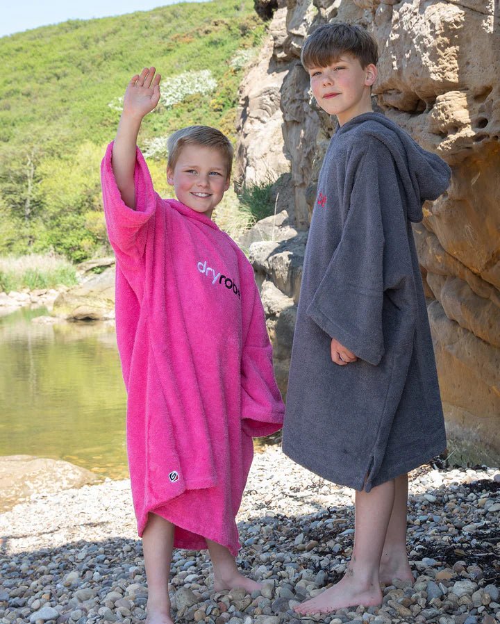 Towel Robe Organic - Poncho Coton Organic Enfant RosePonchosDryrobe