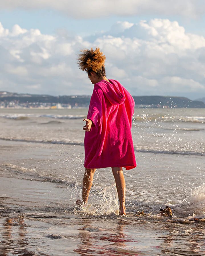 Towel Robe Organic - Poncho Coton Organic Enfant RosePonchosDryrobe