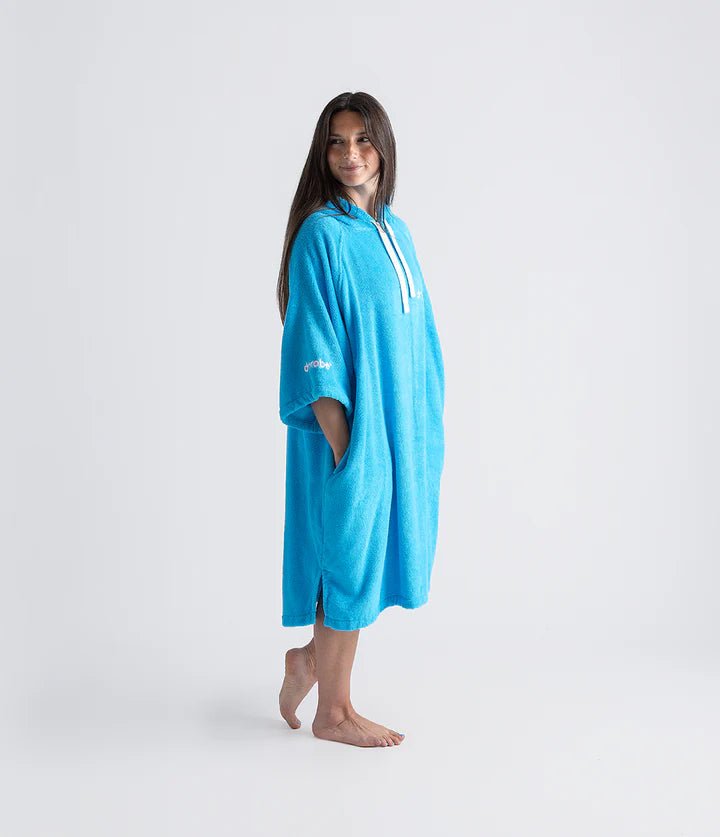 Towel Robe - Poncho Coton Organic Adulte BleuPonchosDryrobe