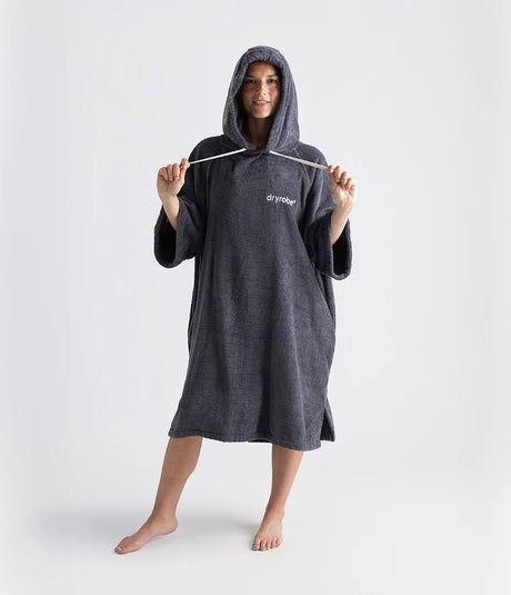 Towel Robe - Poncho Coton Organic Adulte GrisPonchosDryrobe
