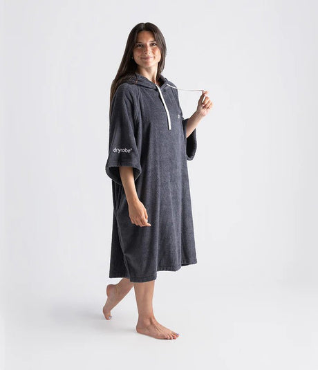 Towel Robe - Poncho Coton Organic Adulte GrisPonchosDryrobe