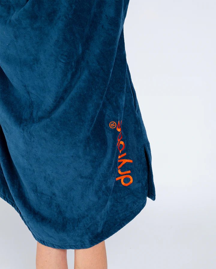 Towel Robe - Poncho Zippé Coton Organic Adulte BleuPonchosDryrobe