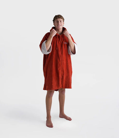 Towel Robe - Poncho Zippé Coton Organic Adulte OrangePonchosDryrobe