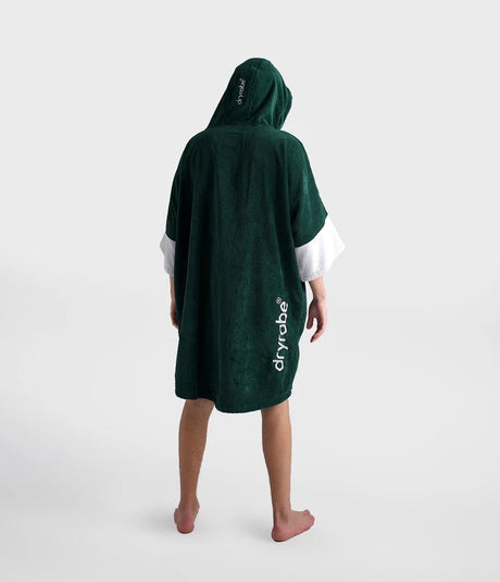 Towel Robe - Poncho Zippé Coton Organic Adulte VertPonchosDryrobe