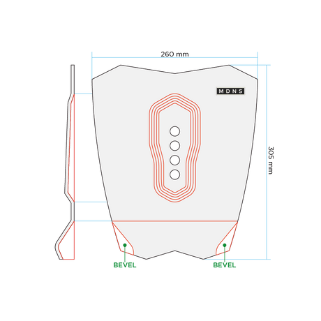 Traction - 1 Piece Pad De Surf EnfantPadsMdns