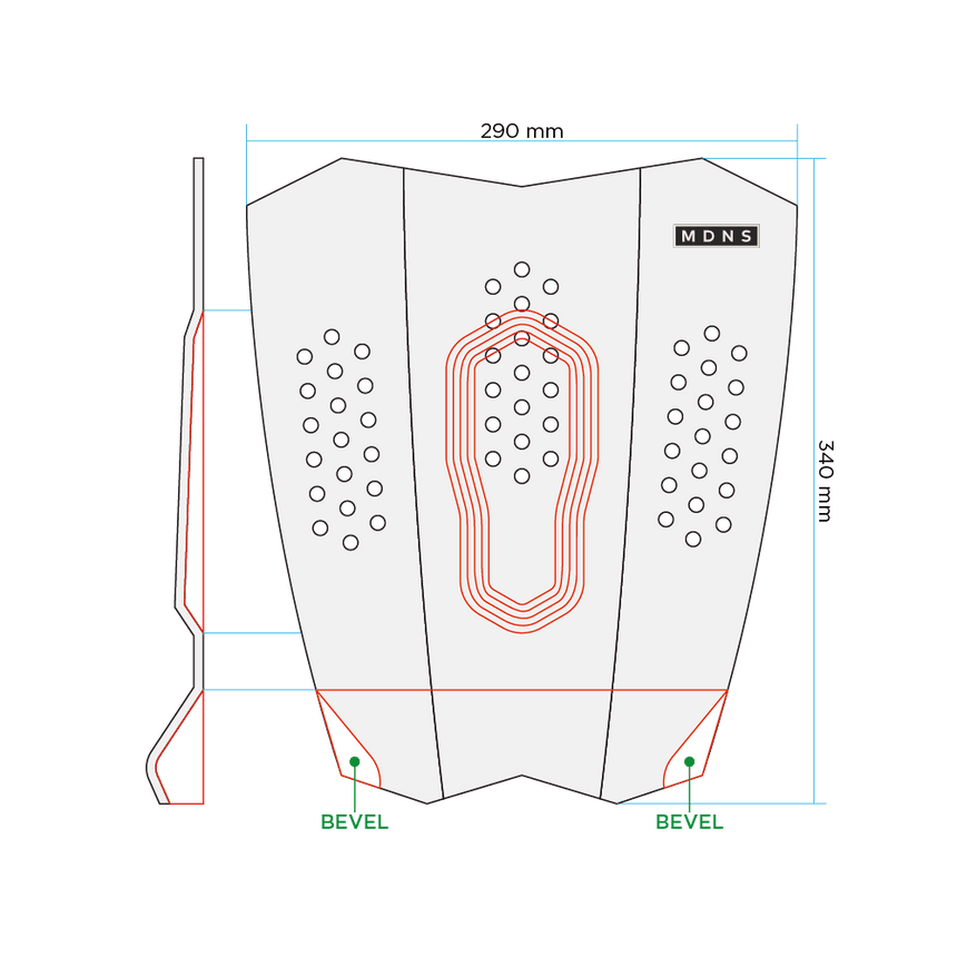 Triple Traction - 3 Pièces Pad De SurfPadsMdns