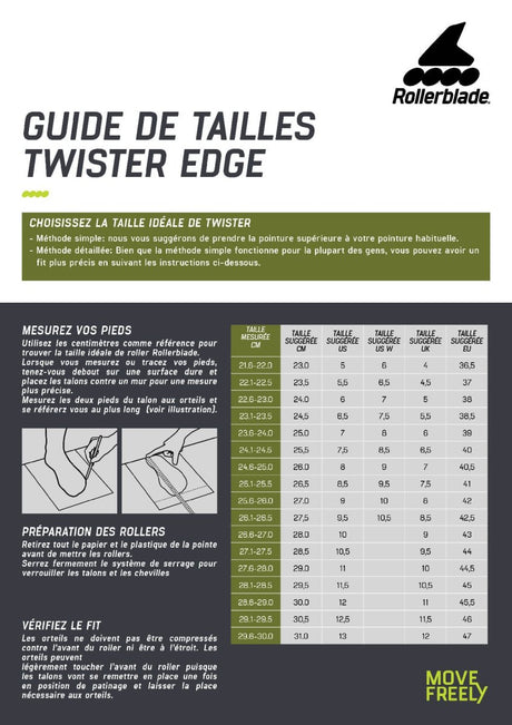 Twister Edge 110 3 Rollers en Ligne Homme#Rollers FitnessRollerblade