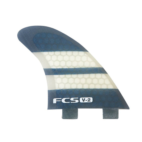 V - 2 PC Tri - Quad Fin Set Blue/White#DérivesFcs