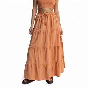 Villa Tiered - Jupe Longue Femme#SkirtRhythm