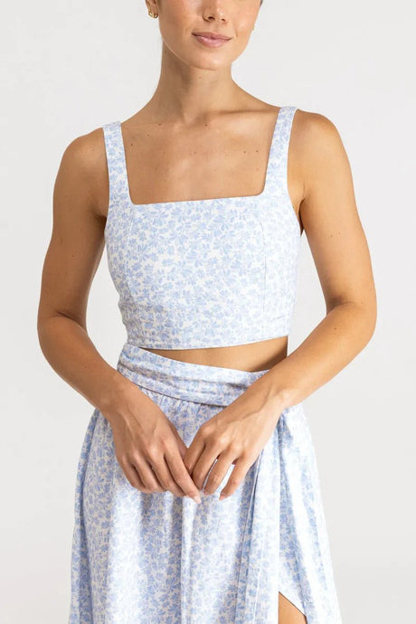Voleta Floral Crop - Top FemmeDébardeursRhythm
