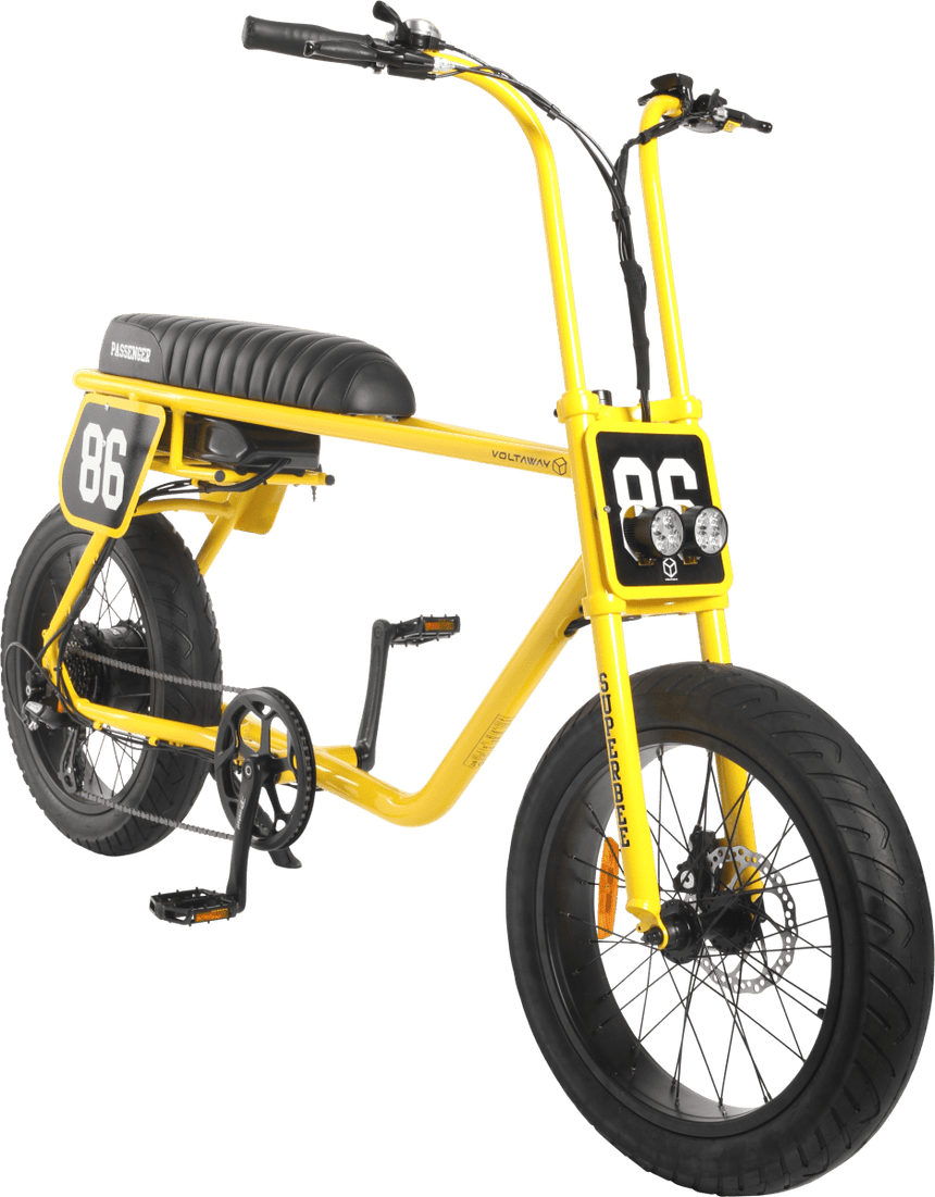 Voltaway Passenger Vélo Electrique Fat Bike Yellow/Black 17AHTwin SaddleVoltaway
