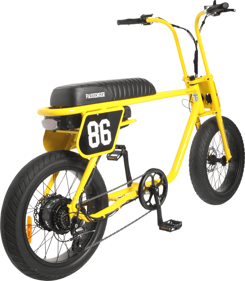Voltaway Passenger Vélo Electrique Fat Bike Yellow/Black 17AHTwin SaddleVoltaway