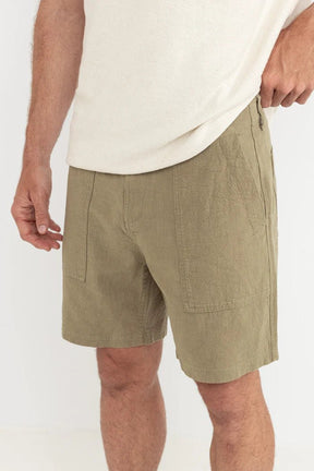 Worn Path Textured Linen Short Homme#ShortsRhythm