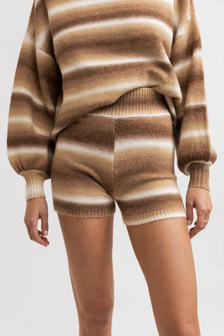 Yeni Stripe - Knit Short FemmeShortsRhythm