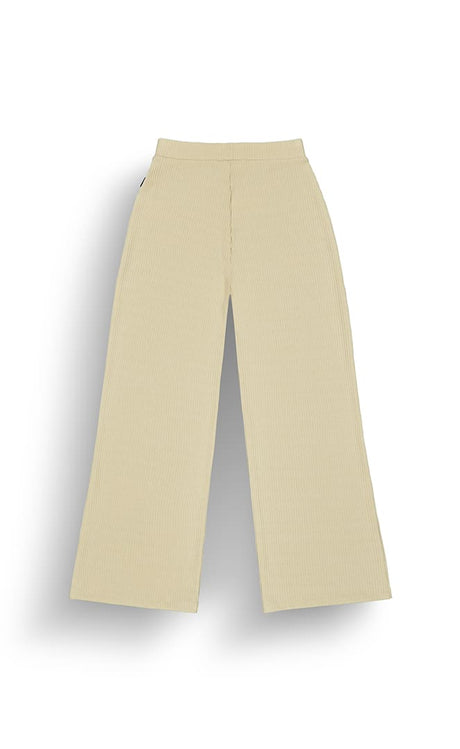 Ziaky Knit Pants Pantalon Femme Wood Ash#PantalonsPicture