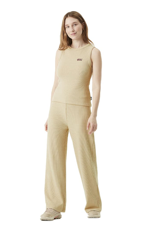 Ziaky Knit Tank Debardeur Femme Wood Ash#DébardeursPicture
