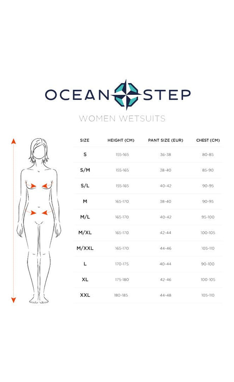 3/2 Optimum Dual Zip Combinaison Longe Cote Femme#SteamersOcean Step