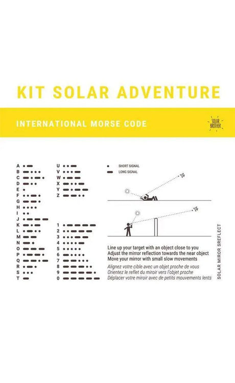 Adventure Kit Matériel De Survie Solaire#FeuSolar Brother