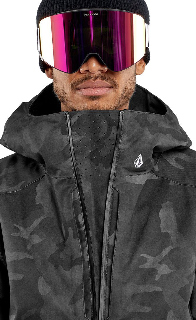 Volcom Brighron black camo veste de ski homme Textile tech Vestes
