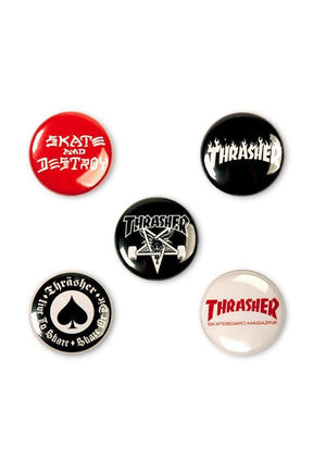 Buttons Logo Pin'S#Pin'sThrasher