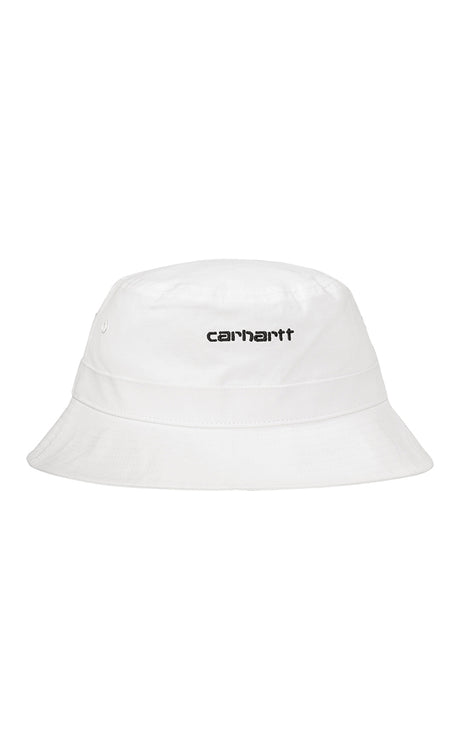 Carhartt Script Bucket Hat White/black Chapeaux WHITE/BLACK