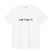 Carhartt Script White/black T-shirt S/s Homme WHITE/BLACK