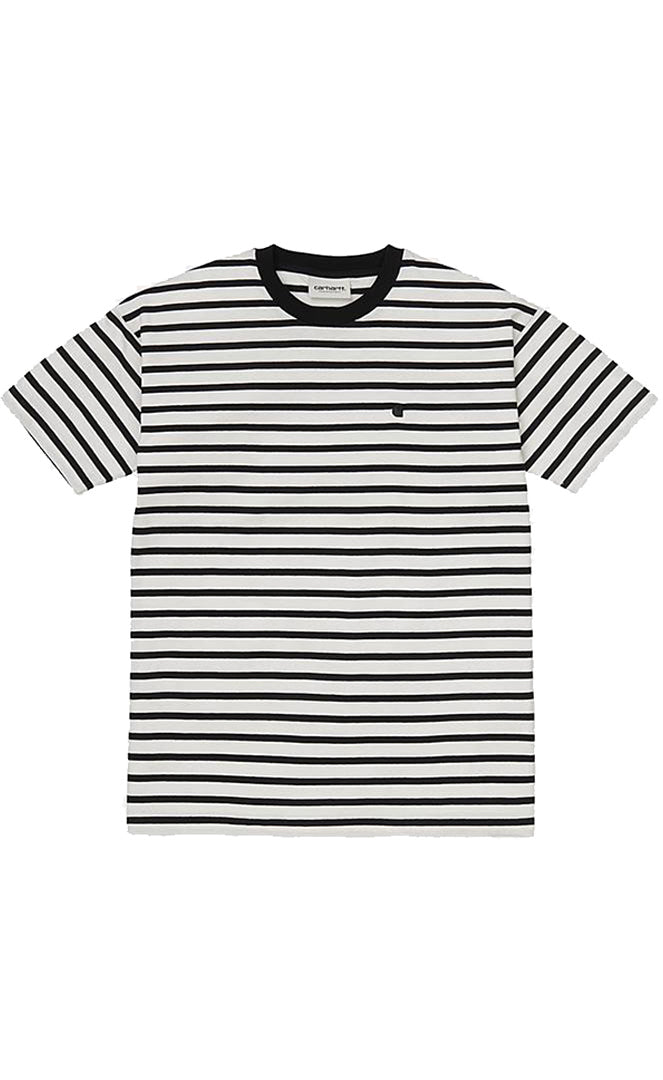 Carhartt T-shirt S/s Robie Stripe/wax/heather Femme WAX/HEATHER