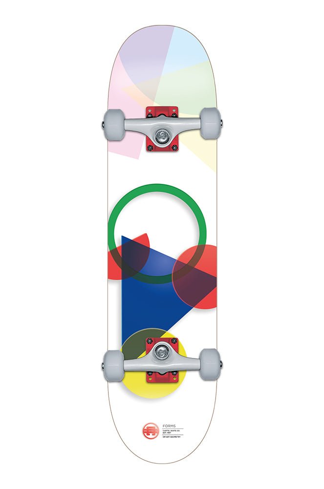 Skateboard Complet 7.5 - Planche 7 Plis érable Canadien, Trucks Aluminium, Roues 52mm ABEC-5, Pour Débutants Et Confirmés