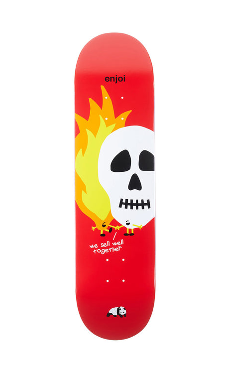 Enjoi Skulls 8.25 X 32 Deck Skateboard RED