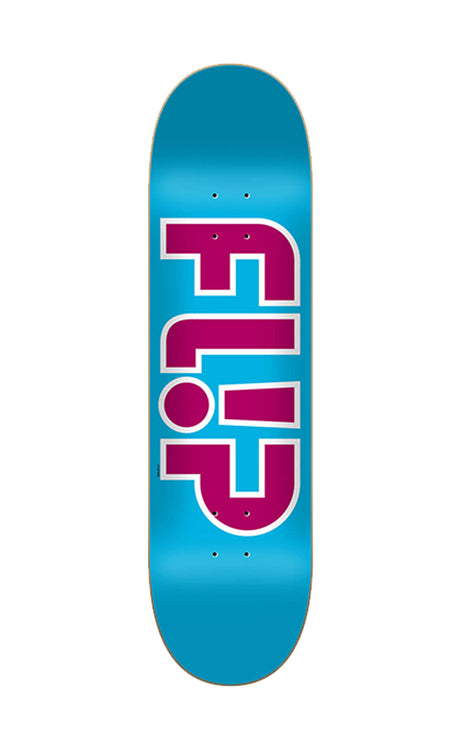 Flip Team Outlined Light Blue 8.13x32 Deck Skateboard LIGH BLUE