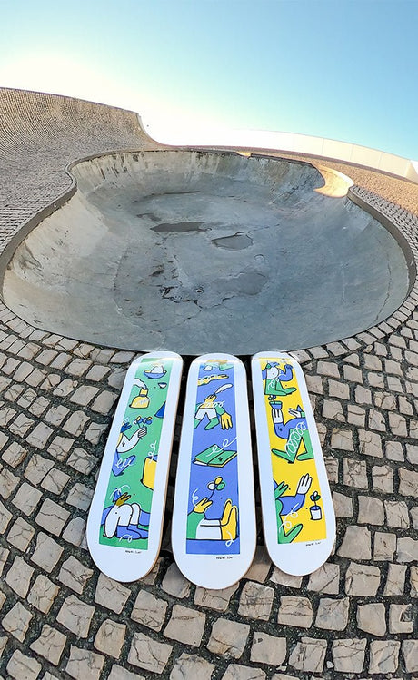Hawaiisurf X Lucas Beaufort 8.5 Blue Deck Skateboard 3/3#Skateboard StreetHawaiisurf
