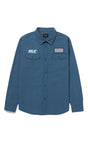 Huf Porter Work Blue Teal Chemise Manches Longues Homme TEAL