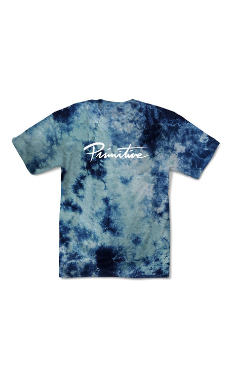 Primitive Nuevo Washed Blue T-shirt Ss Homme BLUE