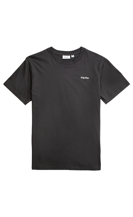 Rhythm Classic Brand Vintage Black T-shirt Homme VINTAGE BLACK