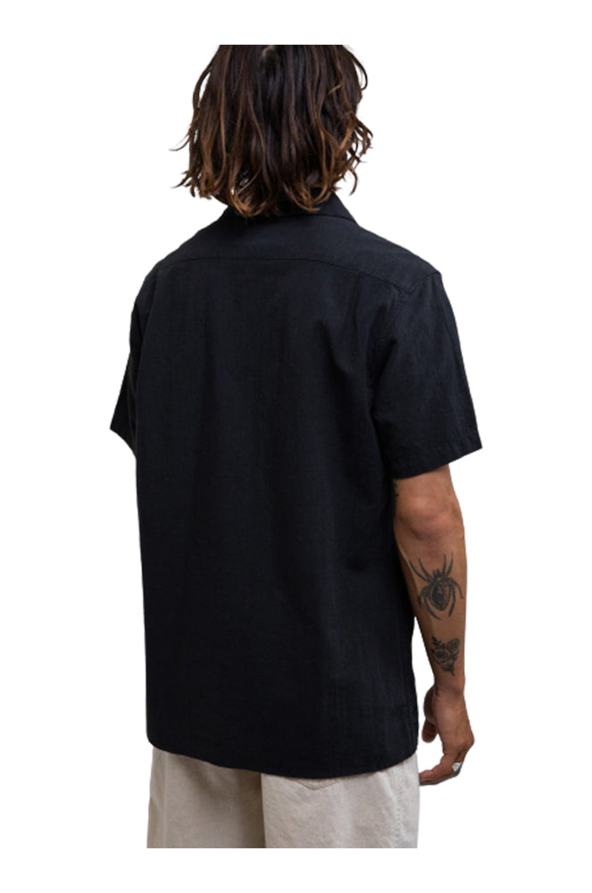 Rhythm Classic Linen Ss Shirt VINTAGE BLACK