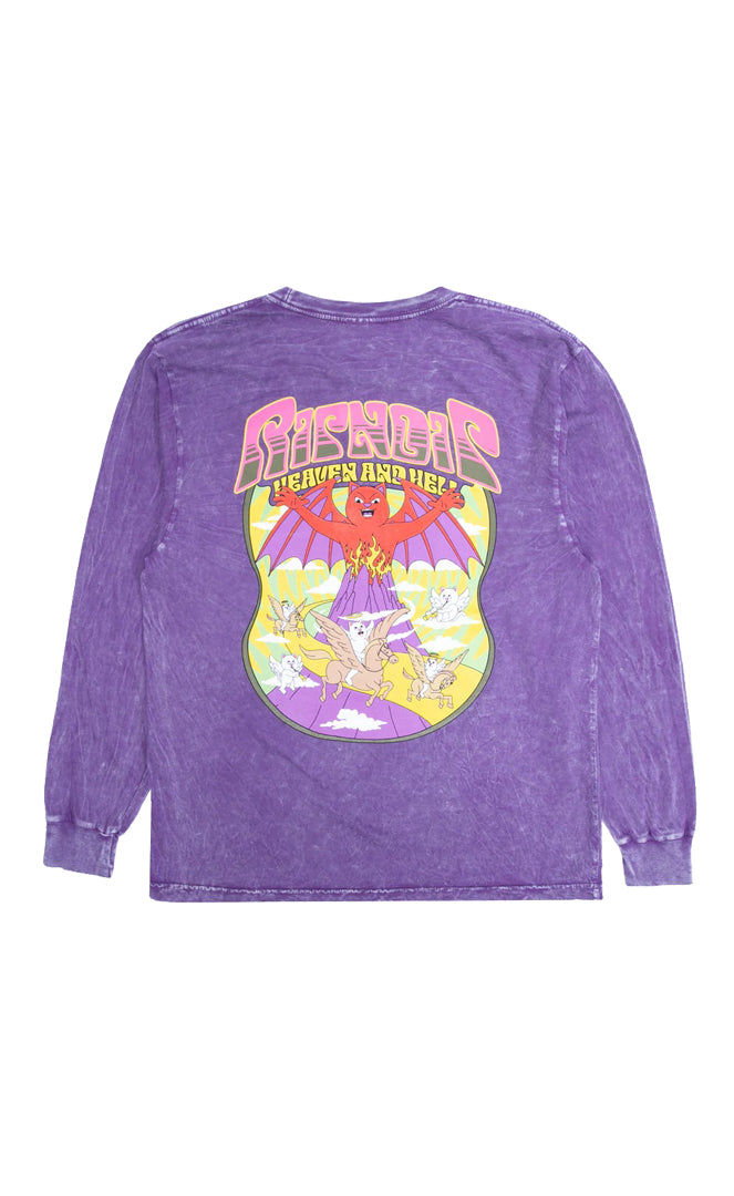Ripndip Heaven &  Heck Purple T-shirt Manches Longues PURPLE MINERAL