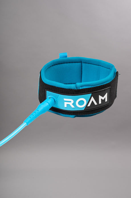 Roam Premium 9' 7mm Knee Leash De Surf BLEU