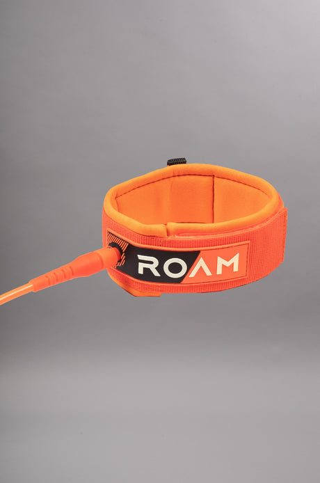 Roam Premium 9' 7mm Knee Leash De Surf ORANGE