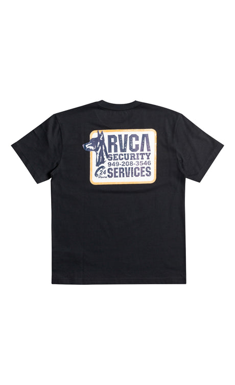 Rvca Security Services Black T-shirt S/s Homme BLACK