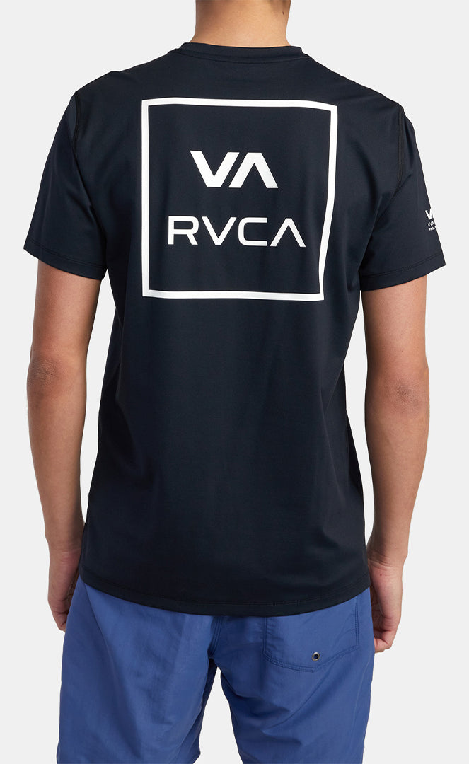 Rvca Surf Shirt Navy Lycra S/s Surf NAVY