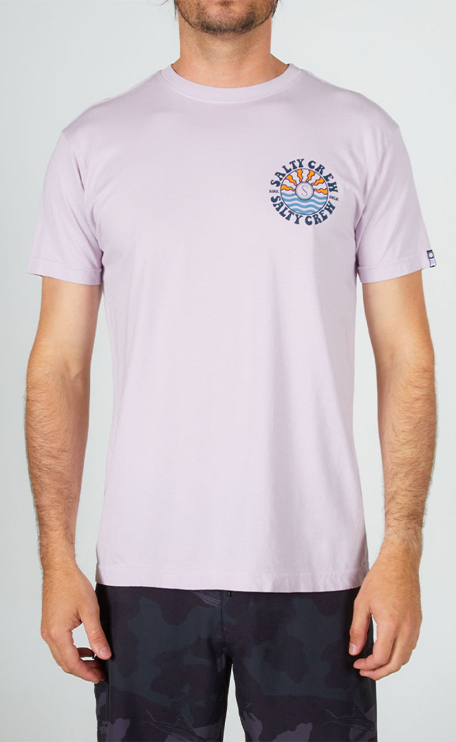 Salty Crew Sun Waves Premium Lavender T-shirt S/s Homme LAVENDER
