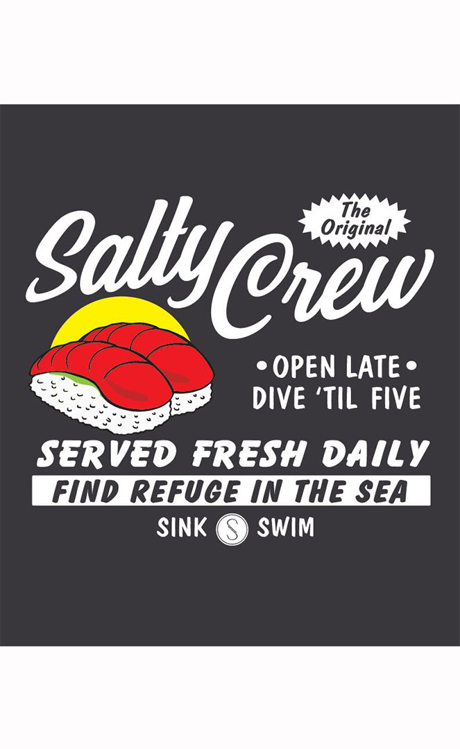Salty Crew Ahoy Boyfriend Crew - Faded Black Faded Black / L