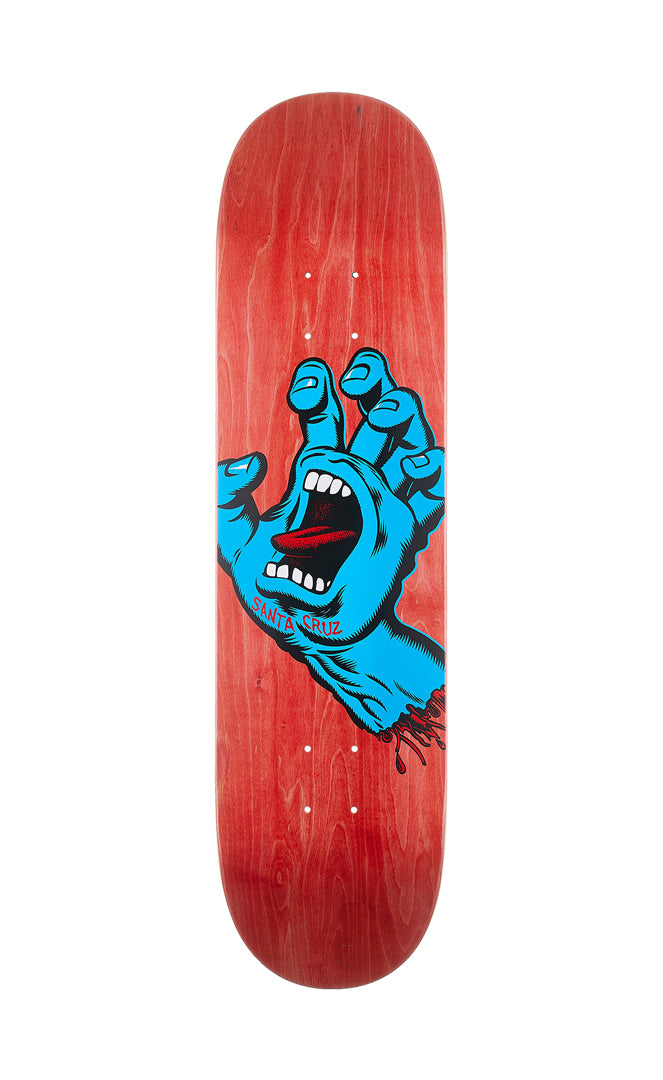 Santa Cruz Screaming Hand 8.0 X 31.6 Deck Skateboard RED