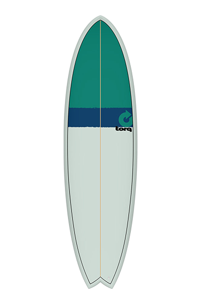 Torq 6'6 Newclassic Fish Planche De Surf Fish SEAGREEN/NAVY BLUE