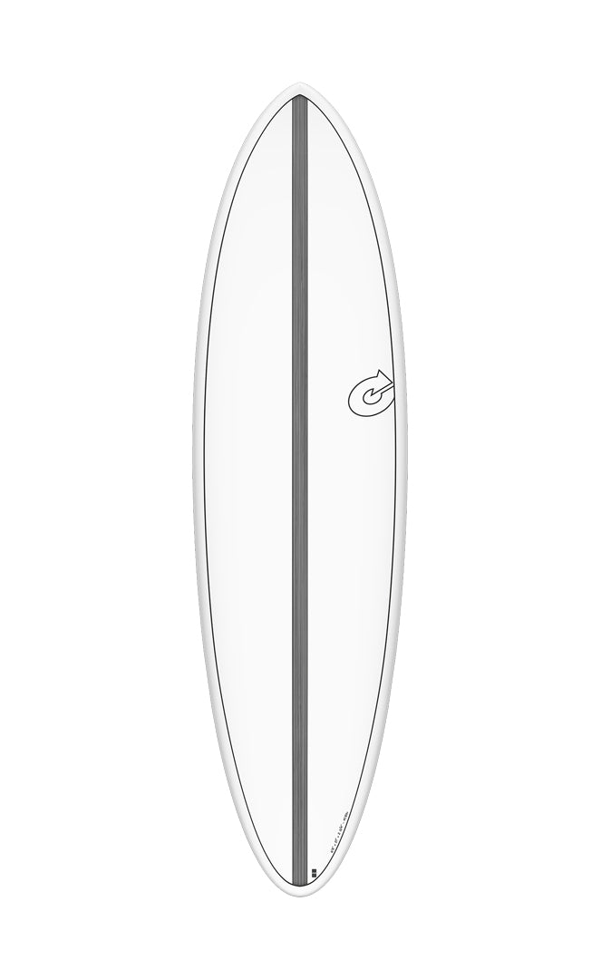 Torq Tet Cs Planche De Surf Funboard WHITE/CARBON STRIP