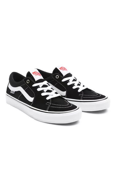 Vans Skate Sk8-low Black/white Skate Shoes Homme BLACK